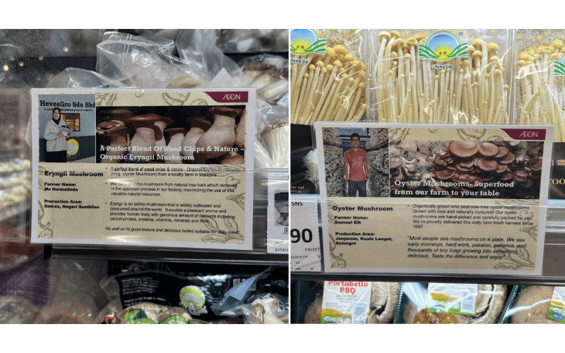 马来西亚超市门店出新招，蘑菇溯源卡片暖心&ldquo;出圈&rdquo;